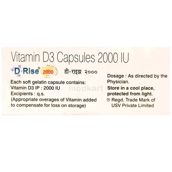 d rise 2000 softgel capsule 10's